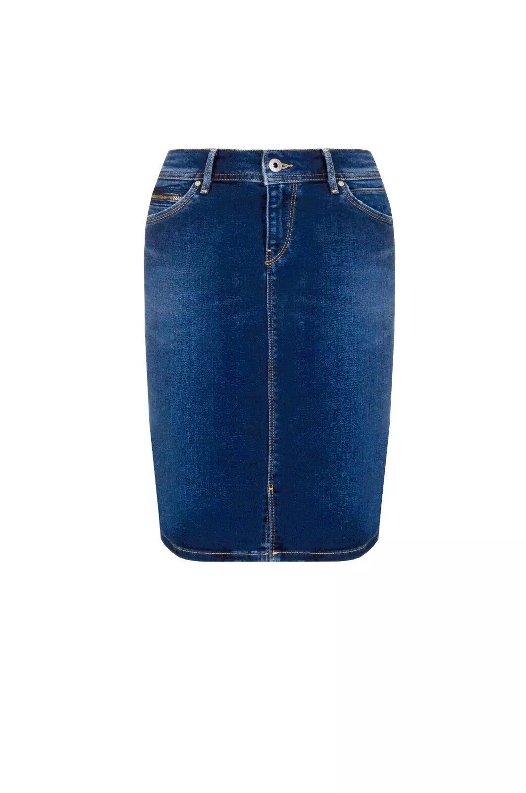 Pepe Jeans Jeansrock Pepe Damen Röcke, Pepe Jeans Taylor Slim Mid Skirt, Pepe Jeans Rock 5-pocket-Style, in Unifarbe
