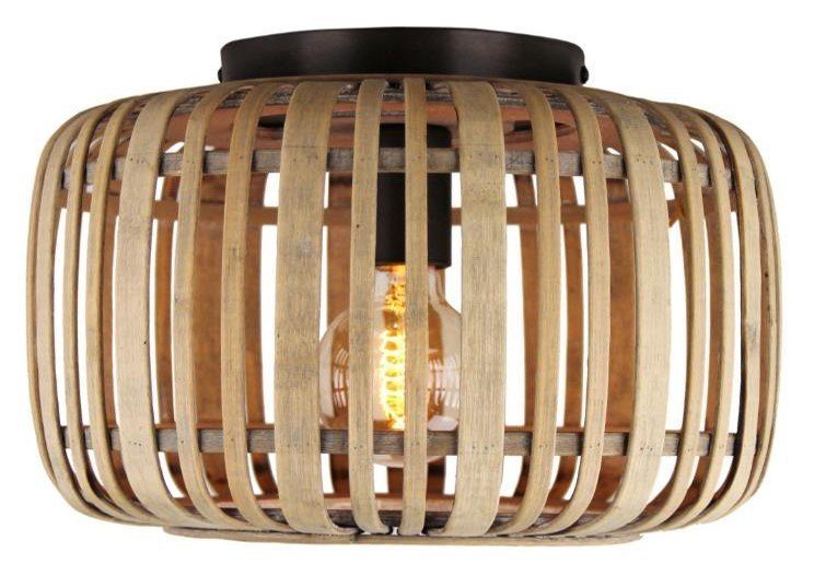 32cm dimmbar - Brilliant Nature Leuchtmittel, - Deckenleuchte ohne - Woodrow, Style Bambus Ø - E27 Fassung