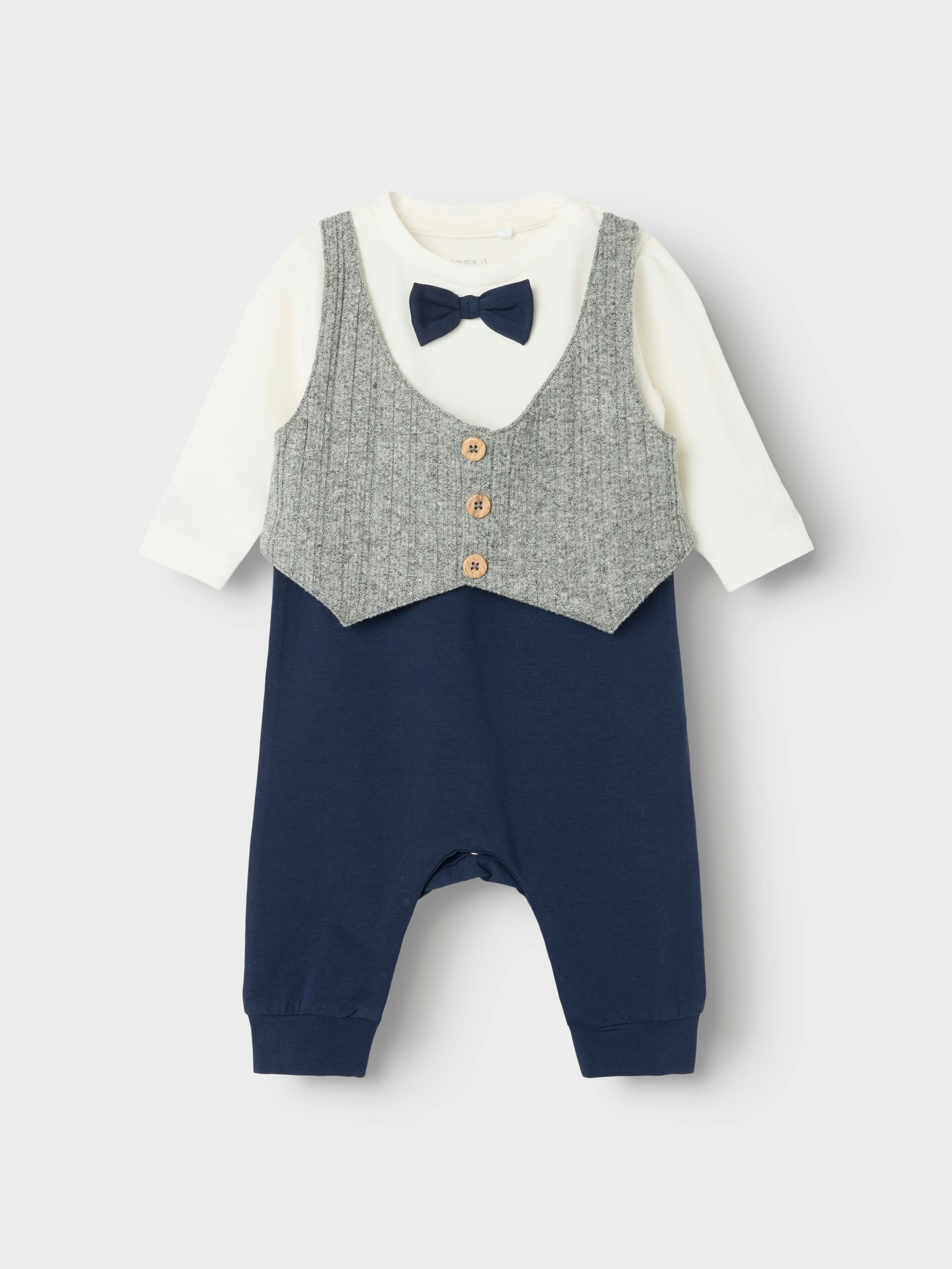 Name It Strampler Taufanzug NBMFIDUS LS BODYSUIT
