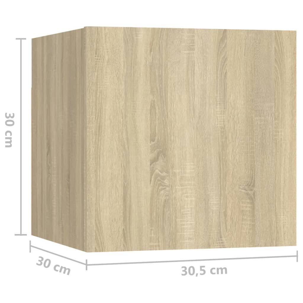 TV-Schrank 5-tlg. Holzwerkstoff Eiche Sonoma (5-St) Sonoma-Eiche TV-Schrank-Set vidaXL