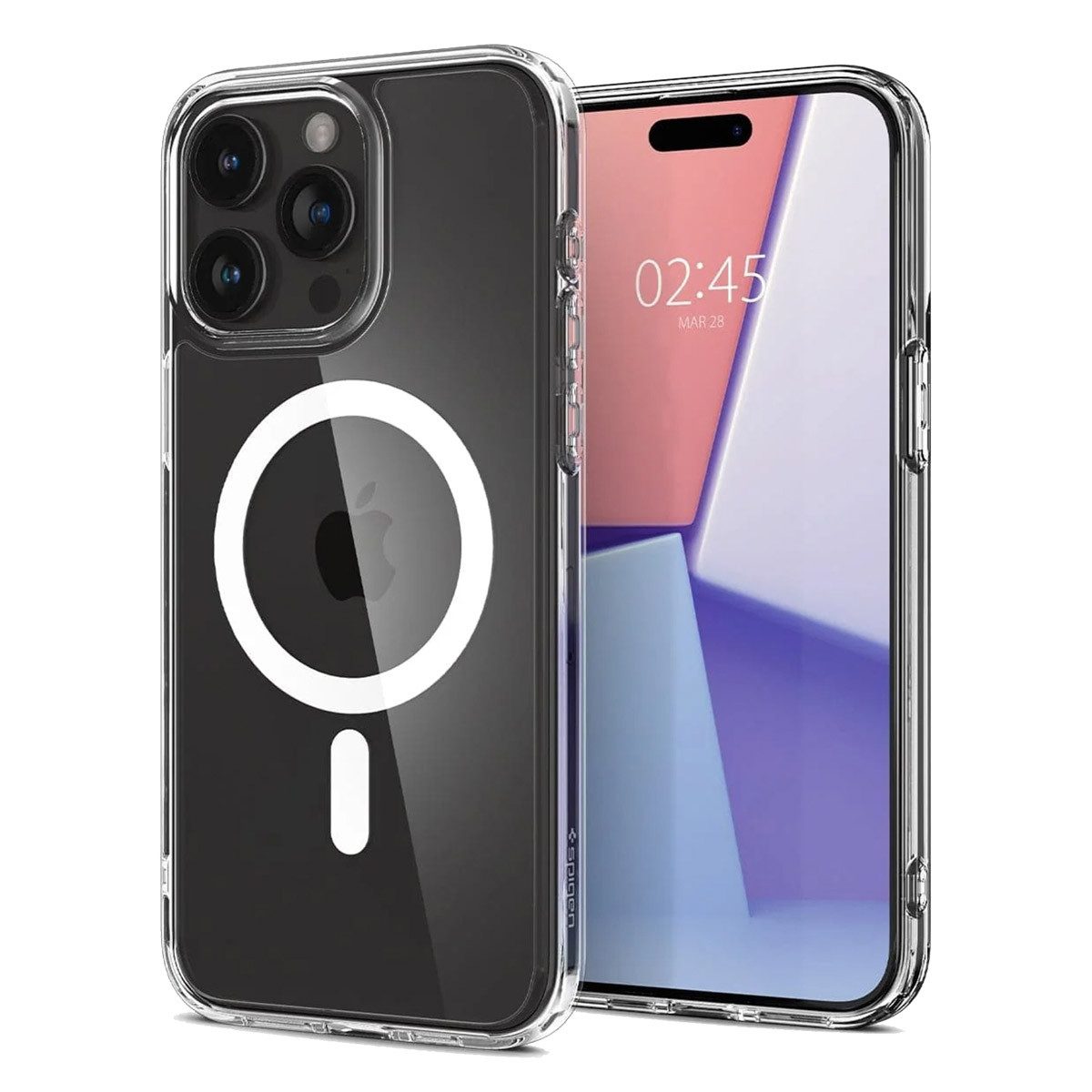 Spigen Backcover Spigen Ultra Hybrid Backcover MagSafe Apple iPhone 15 Pro Max - White