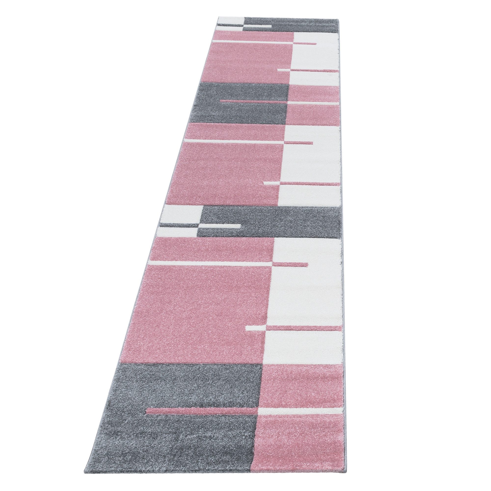 Villa Möbel Frisé-Teppich Hawico, Rechteckig, Höhe: 13 mm, Designer Wohnzimmer Teppich Kurzflor handgearbeiteter Konturenschnitt