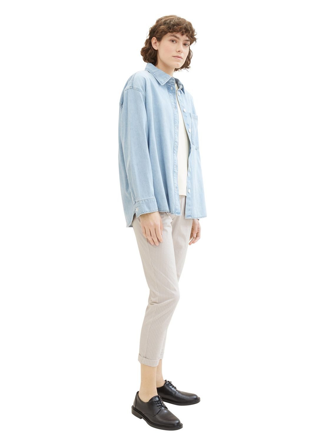 TOM TAILOR Chinohose TAPERED RELAXED mit Stretch