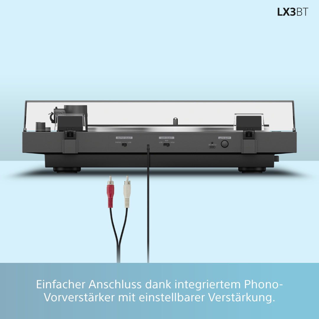 Sony PS-LX3BT Plattenspieler (Riemenantrieb, Bluetooth) – Bild 4 von 5