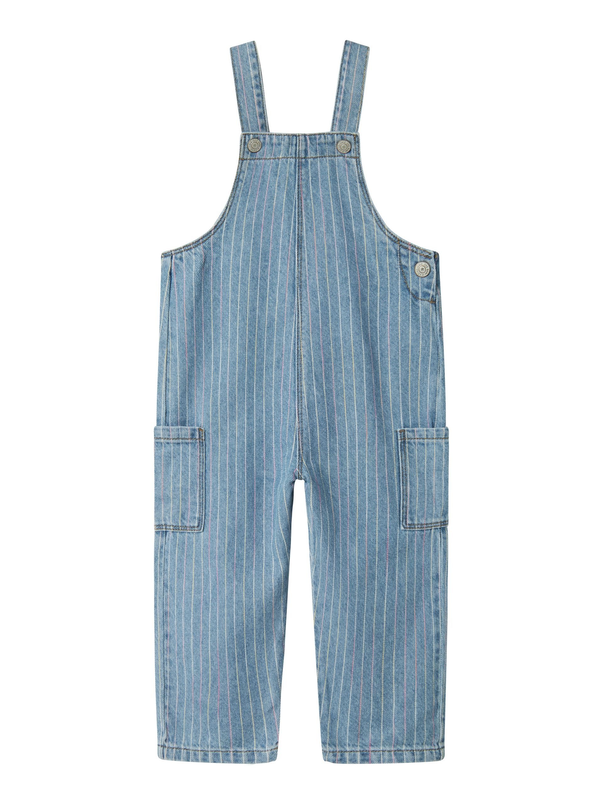 Name It Latzjeans NMFMACIE STRIPE DNM OVERALL 4008-NM D
