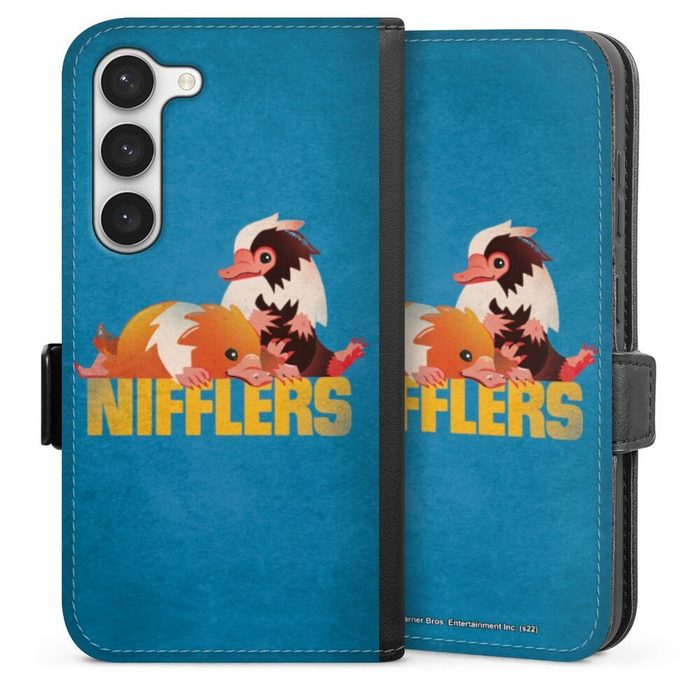 DeinDesign Handyhülle Phantastische Tierwesen Offizielles Lizenzprodukt Zauberer Samsung Galaxy S23 Hülle Handy Flip Case Wallet Cover