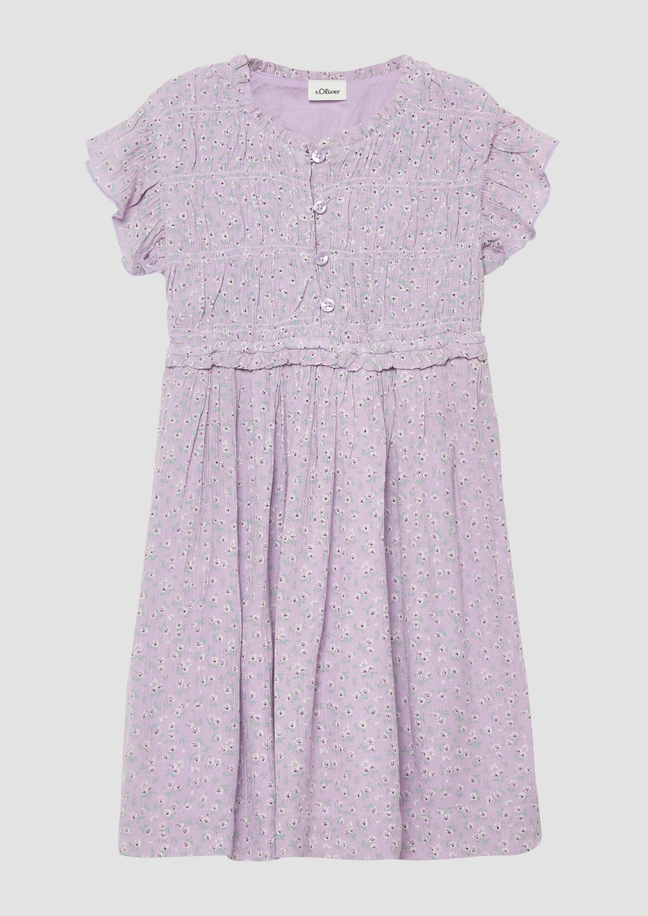 s.Oliver Minikleid Kleid Chiffonkleid aus Viskose mit Crinkle-Struktur