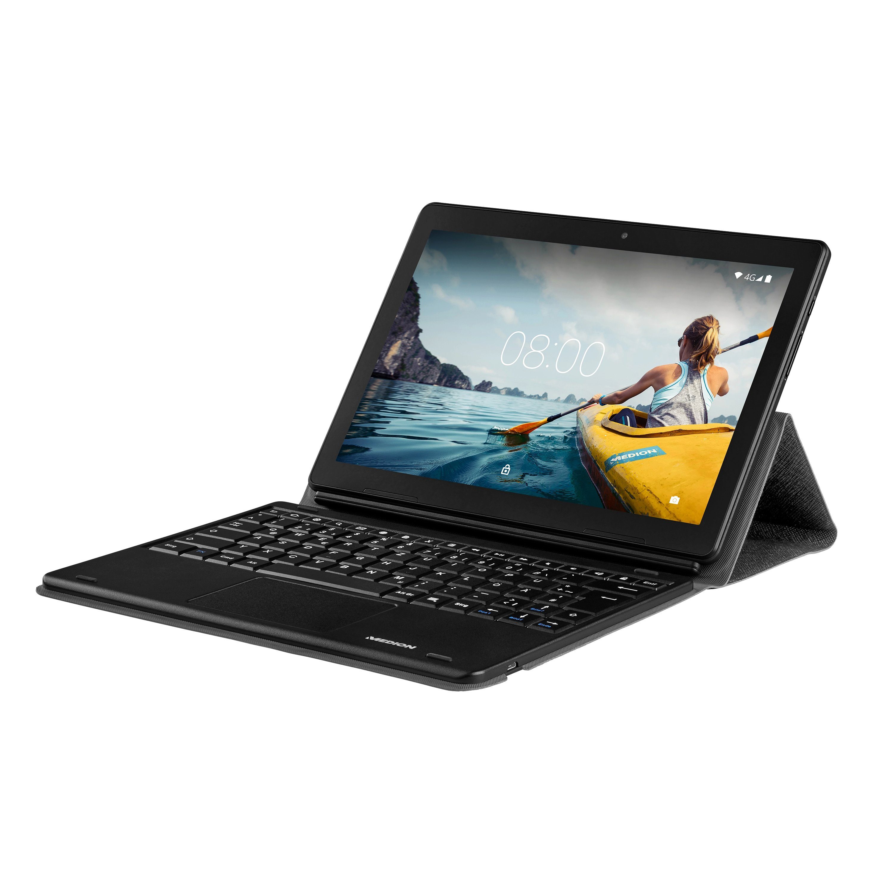Medion® Multi Mode Case Tablet Keyboard Dock Bluetooth Tastatur Hülle Tablet-Tastatur (E1070X)