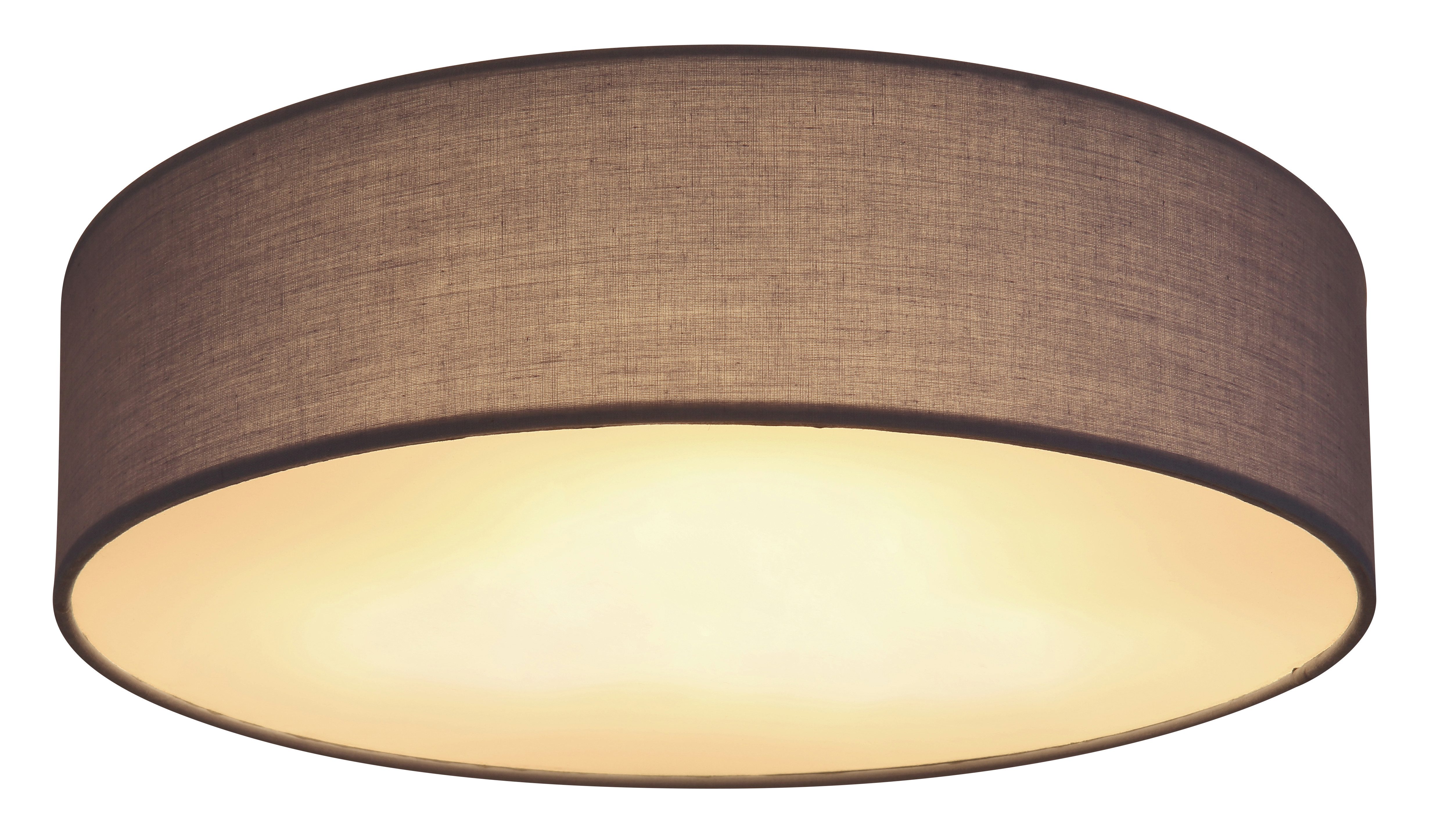 GLOBO LIGHTING Deckenleuchte SANNA, LED fest integriert, Deckenleuchte weiß/Anthrazit, Opalglas, E27 LEDs