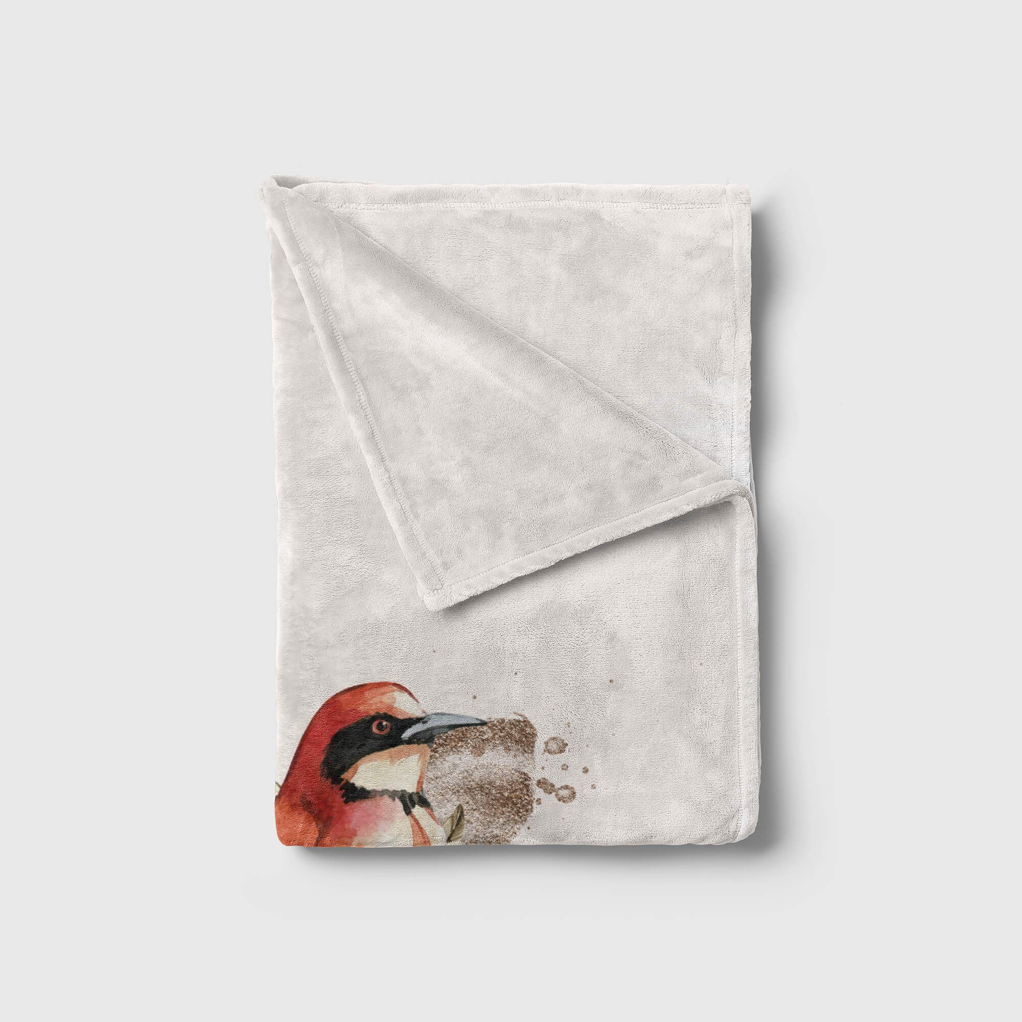 Blumen Motiv Baumwolle-Polyester-Mix Saunatuch Wasserfarben Handtücher Handtuch Kunstvoll Art Sperling Strandhandtuch Sinus Kuscheldecke (1-St), Dus, Handtuch