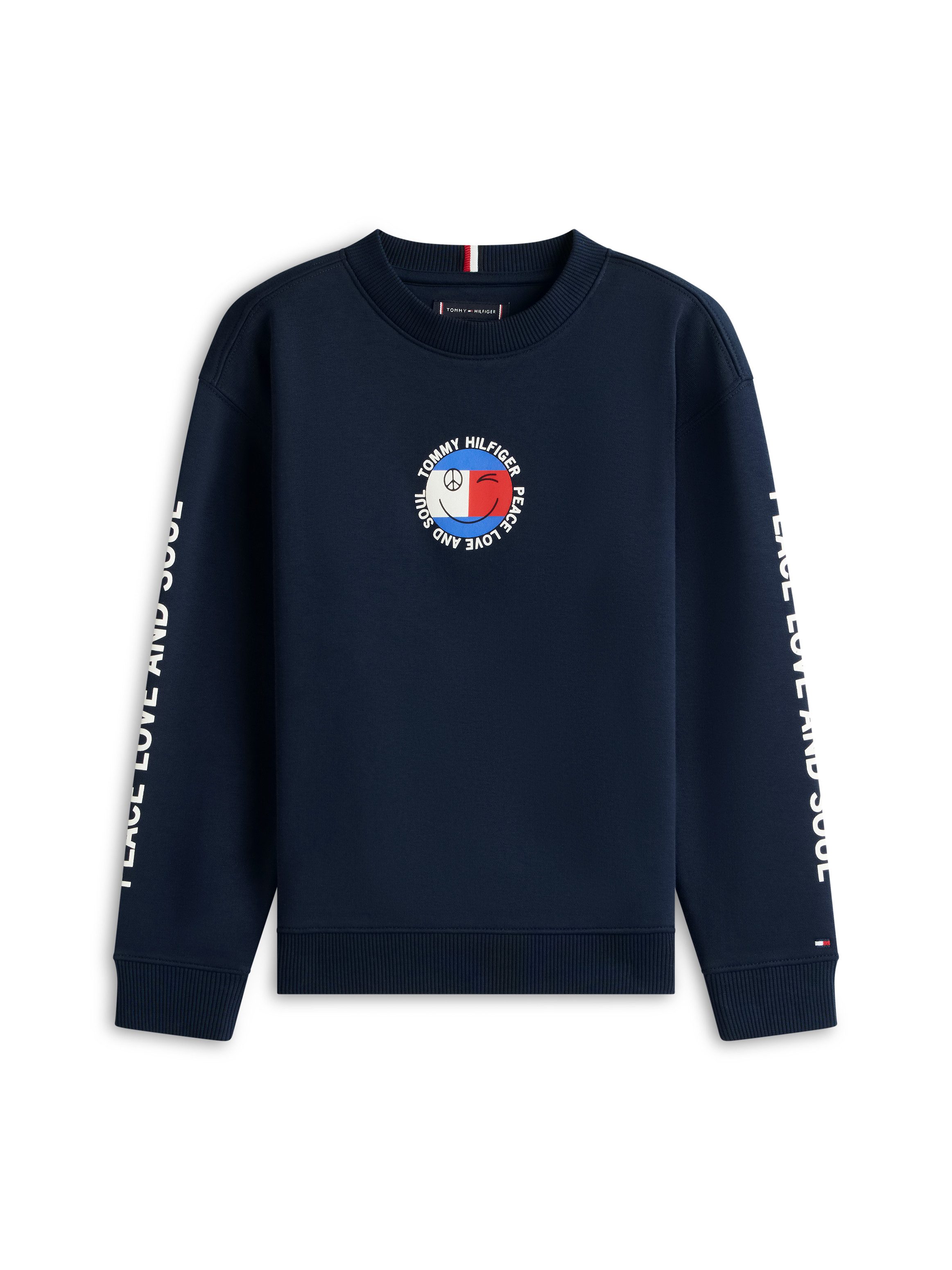 Tommy Hilfiger Sweatshirt FUN FLAG GRAPHIC SWEATSHIRT Kinder bis 16 Jahre, Druck, Rundhals