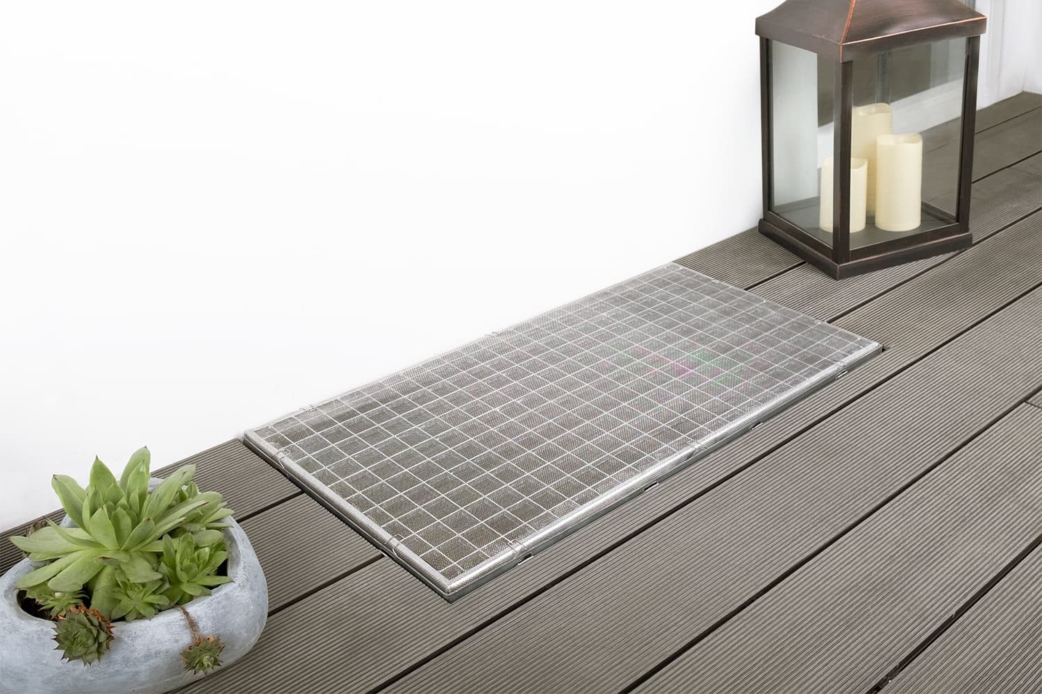 empasa Lichtschachtabdeckung "BASIC", Lichtschachtabdeckung Lichtschachtnetz Aluminium - 1 Stück