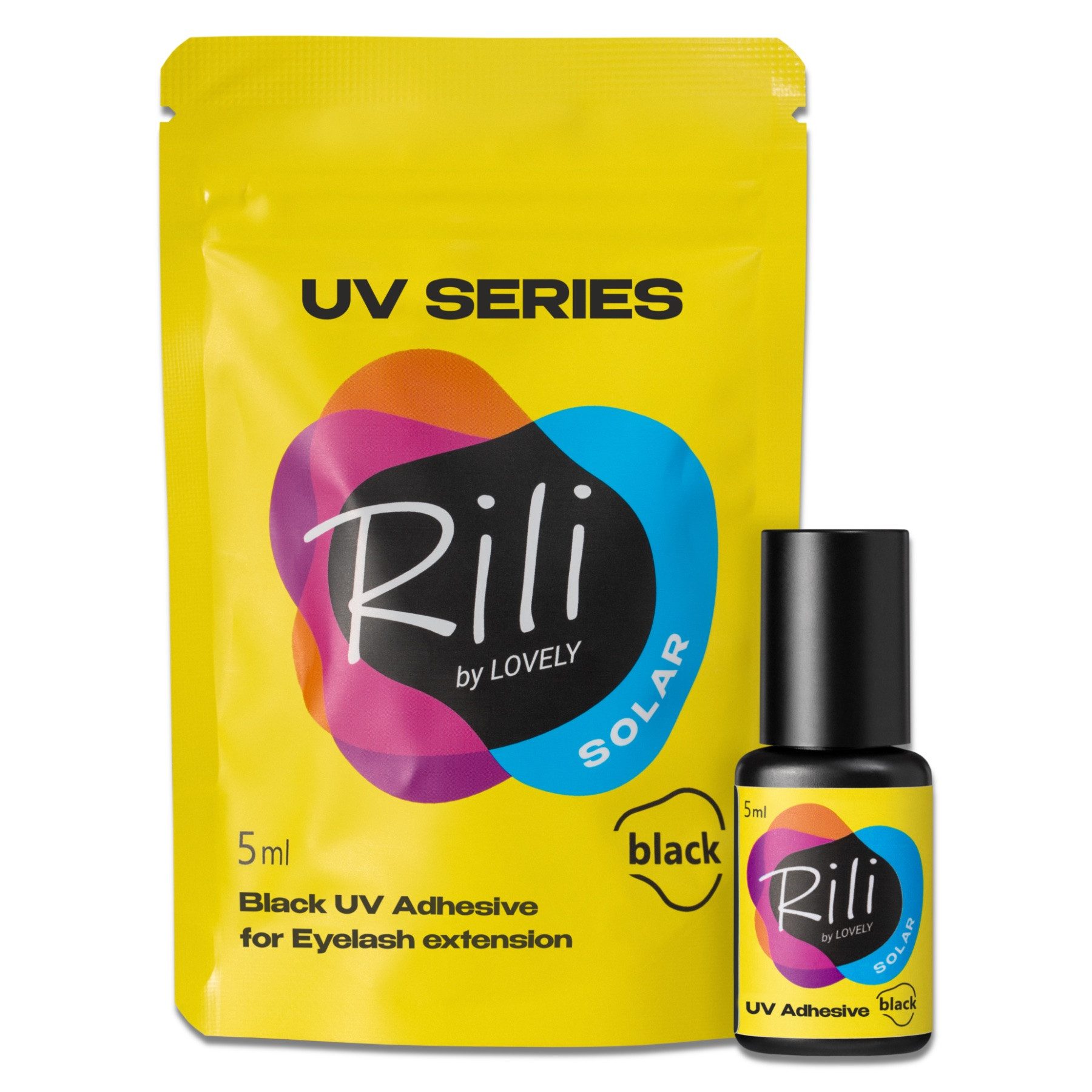 Lovely Einzelwimpern UV Kleber Lash Glue Wimpernkleber Wimpernverlängerung in 4 Farben, Für professionelle WImpernverlängerung, Schnelle Trocknungszeit