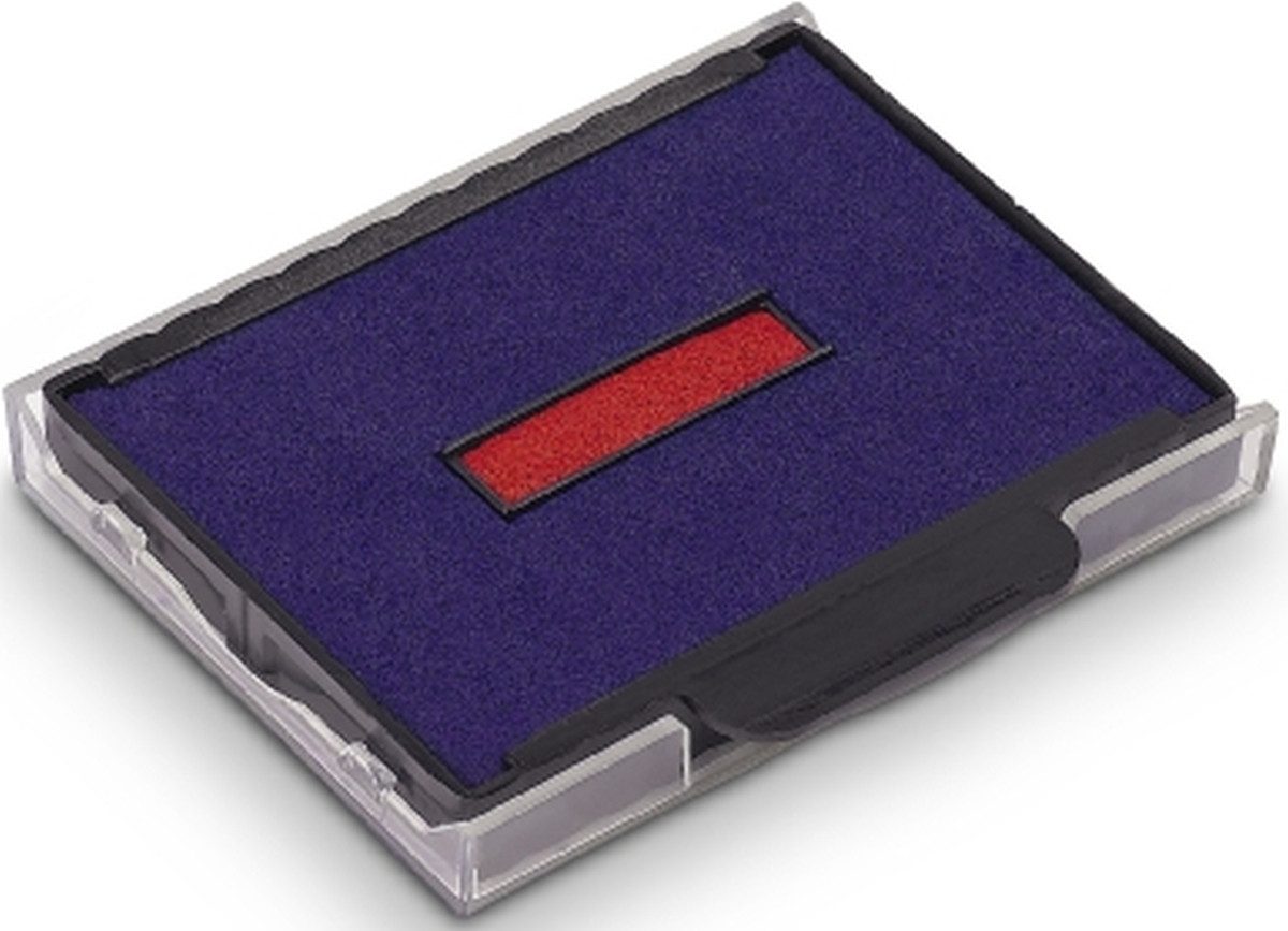 TRODAT Stempel Ersatzstempelkissen Swop Pad 6/57/2 für 5207 VE=2 Stück blau/rot