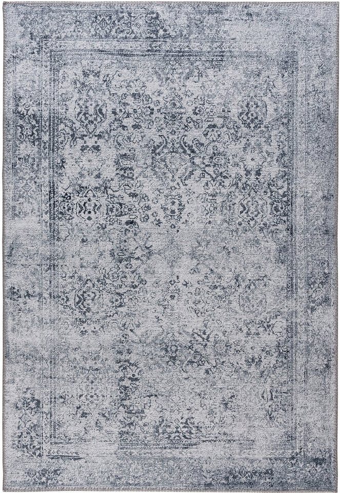Teppich Vintage 3530, Sehrazat, rechteckig, Höhe: 4 mm, Kurzflor, waschbar,  Chenille mit Baumwolle, Wohnzimmer