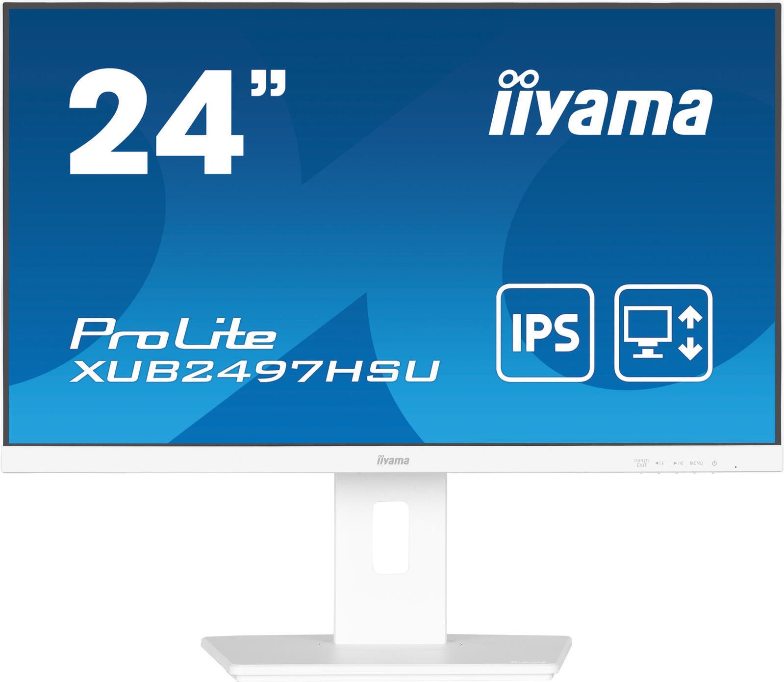 Iiyama XUB2497HSU-W2 Gaming-LED-Monitor (1920 x 1080, 1 ms Reaktionszeit, 100 Hz, IPS Panel)