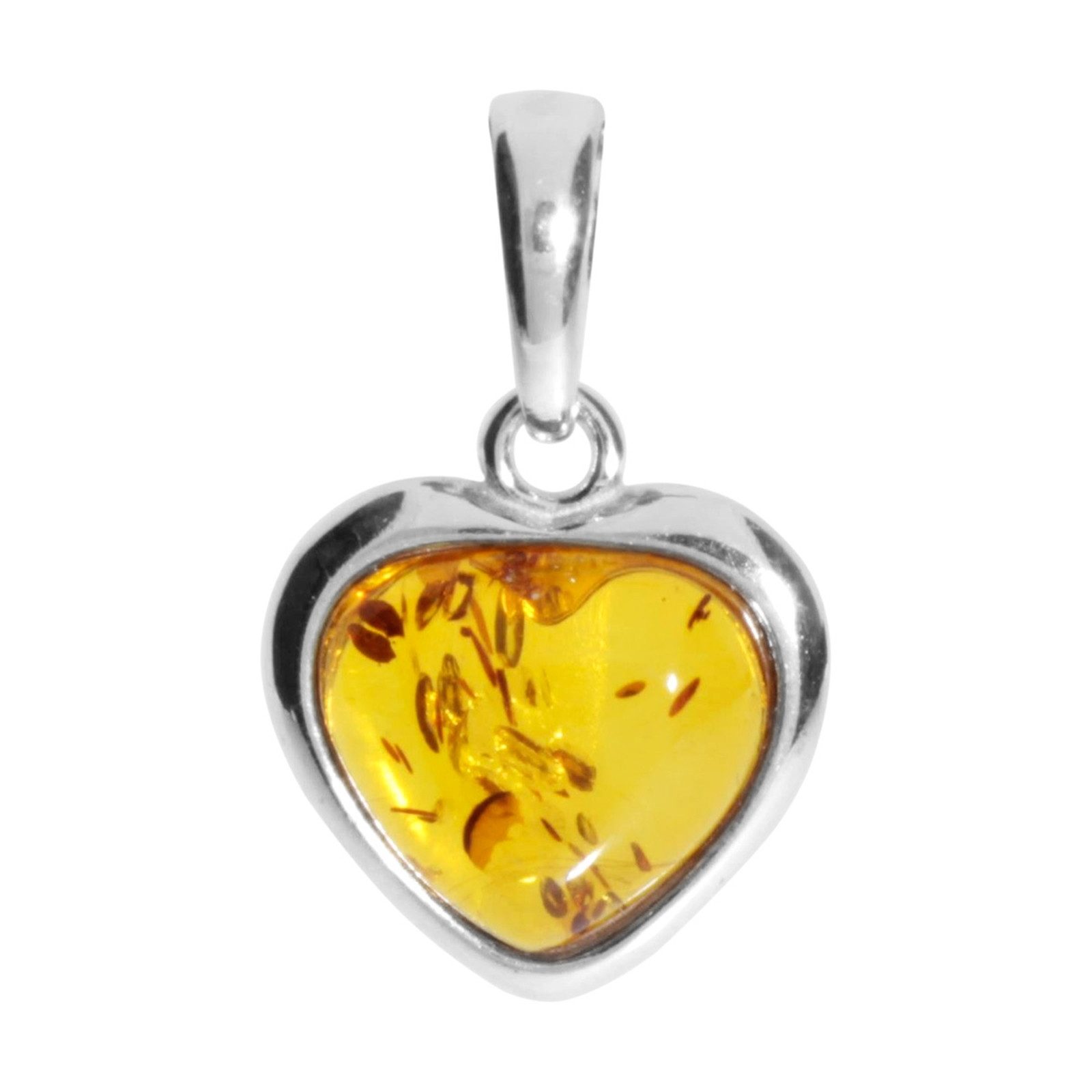 Kettenanhänger Ostsee-Schmuck Anhänger Herz 13 mm Anhänger Herz 13 mm