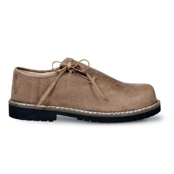 Almbock Trachtenschuhe Salzach Schnürschuh (2-tlg) Wildbock dunkelbeige