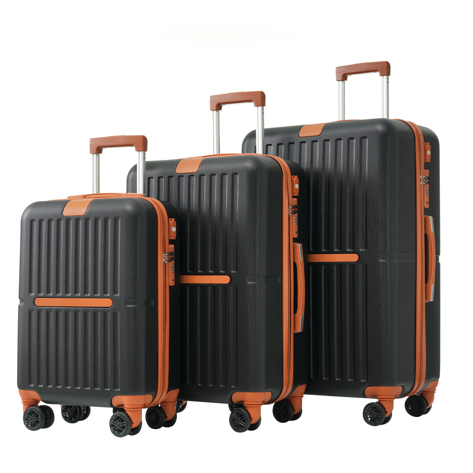 OKWISH Trolleyset Hartschalenkoffer-Set, Hartschalen-Trolley, 4 Rollen, günstig online kaufen