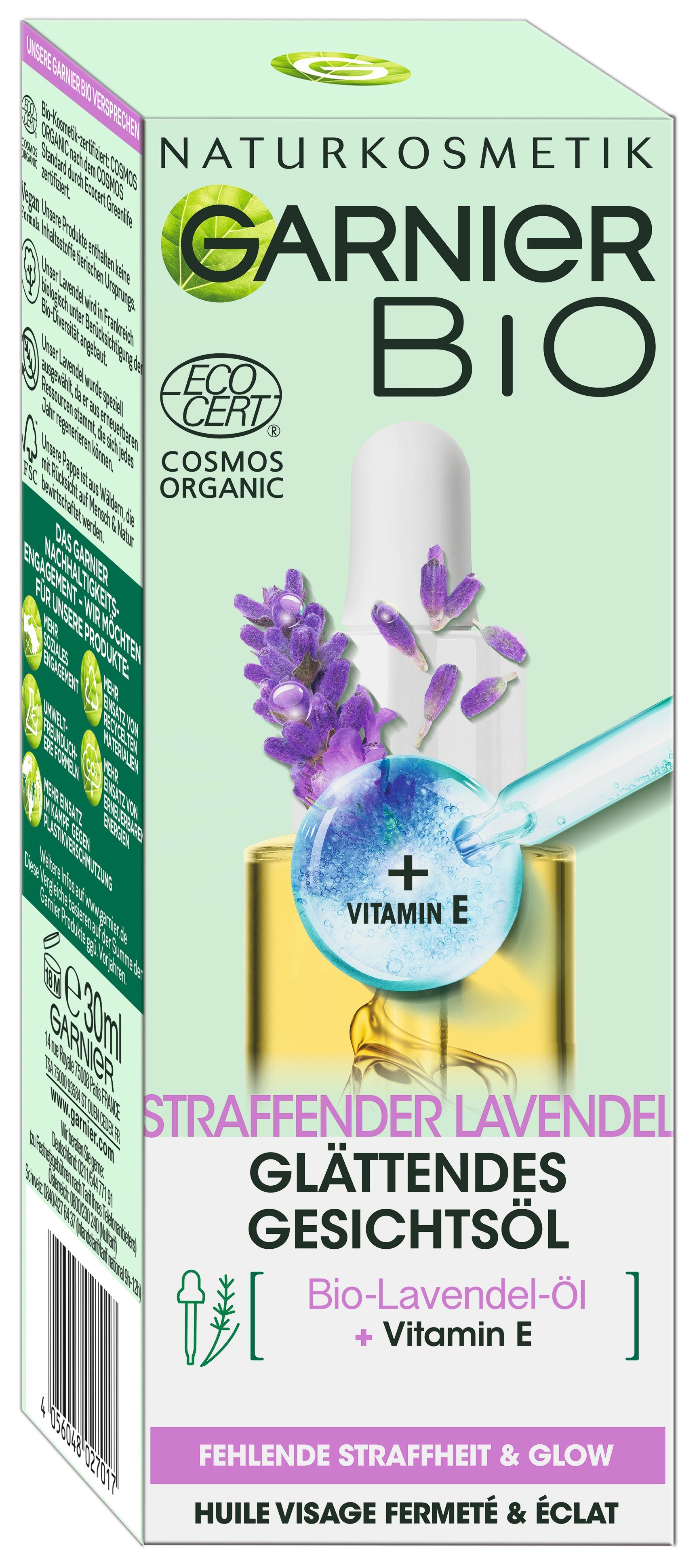 Bio Lavendel GARNIER Gesichtsöl