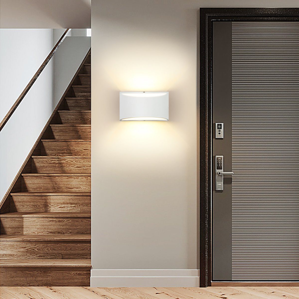 LETGOSPT Wandleuchte 5W LED Wandleuchte LED enthalten), Wandleuchte 1x Birne LED (G9 5W Badezimmer, Strahler G9 Schlafzimmer warmweißes, wechselbar, Wandlicht, Lichtstrahl für Wandlampe, LED Square Innen