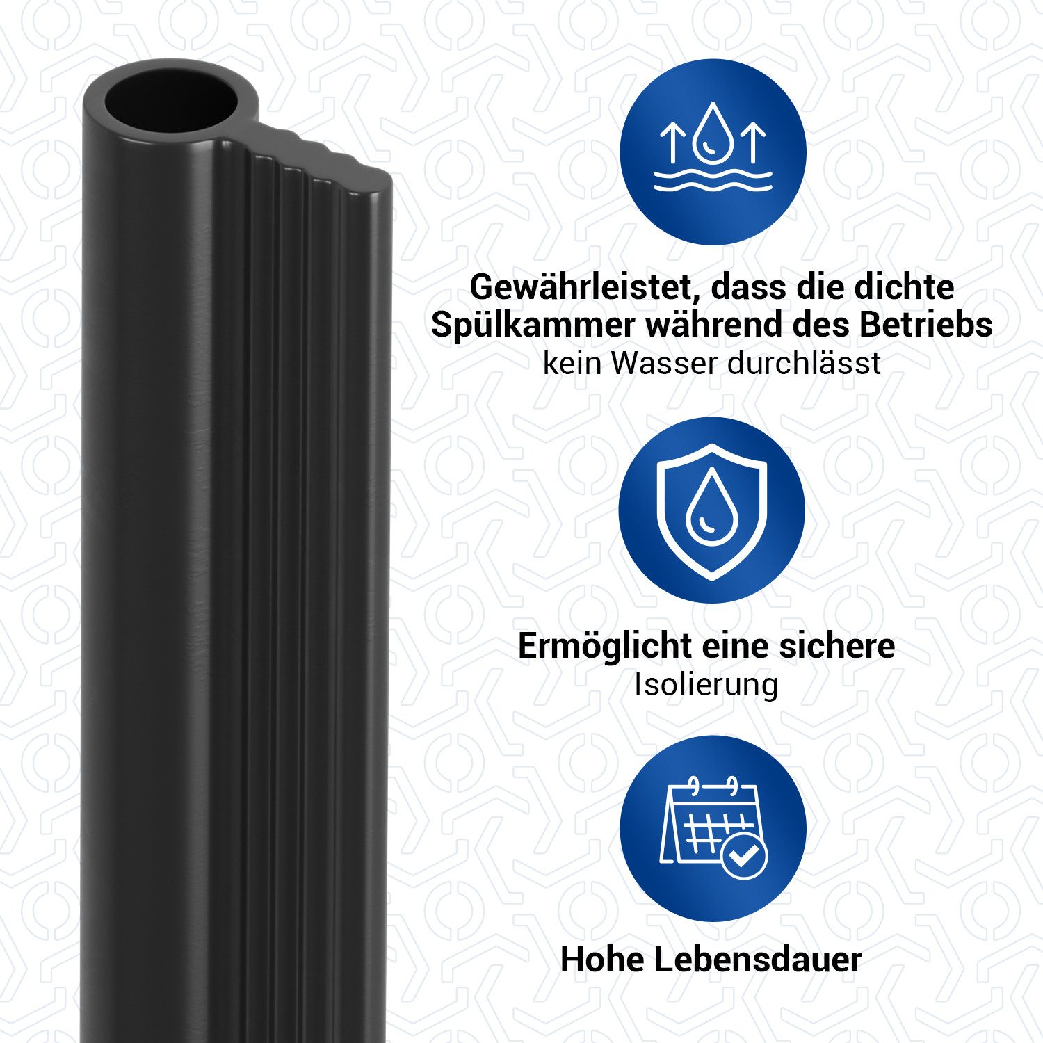 VIOKS Türdichtband Türdichtung Ersatz für Whirlpool 481246668912, Schürzendichtung unten für Geschirrspüler
