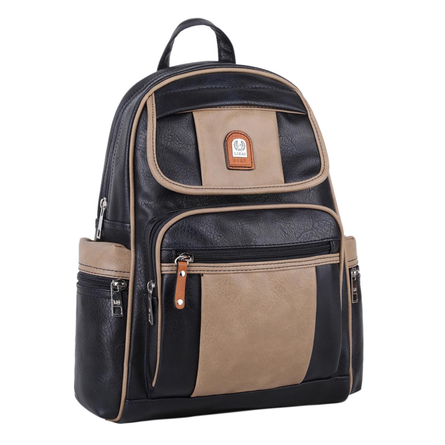 ITALYSHOP24 Rucksack Damen CityRucksack Tagesrucksack Schultertasche Freize günstig online kaufen