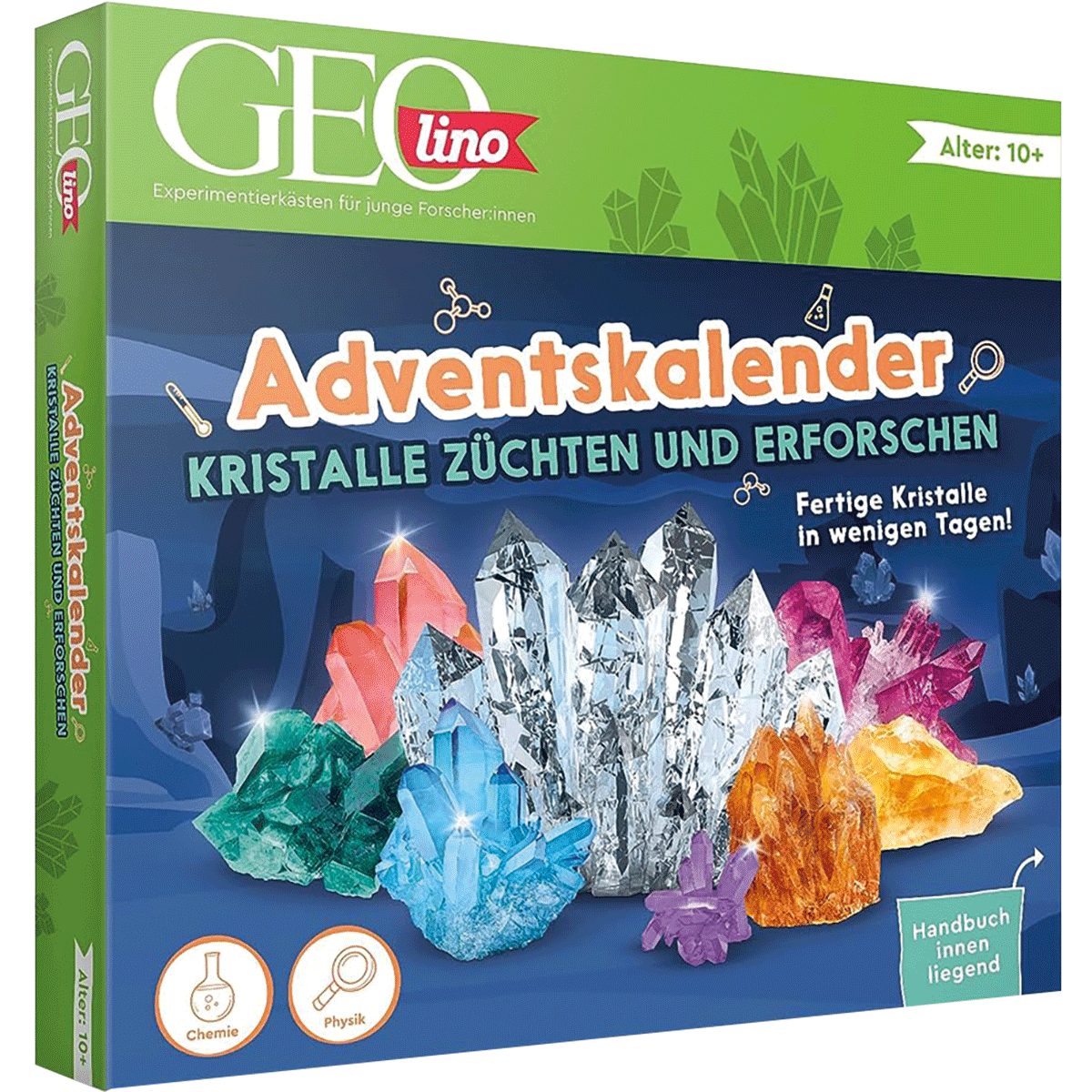 Franzis Adventskalender FRANZIS 67186 - GEOlino Adventskalender Kristalle züchten und erfor