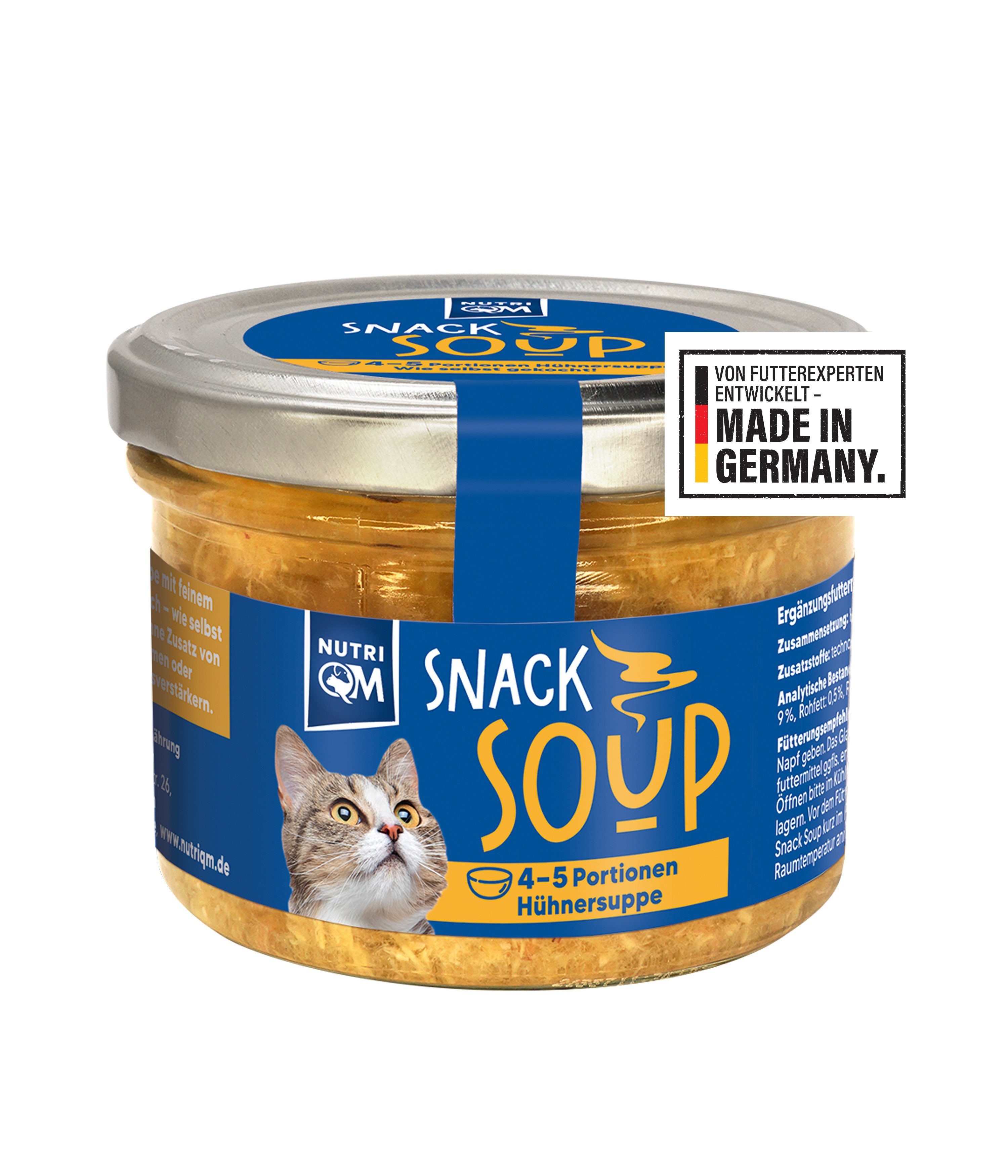 NutriQM Snack Soup Huhn, Snack für: Katze