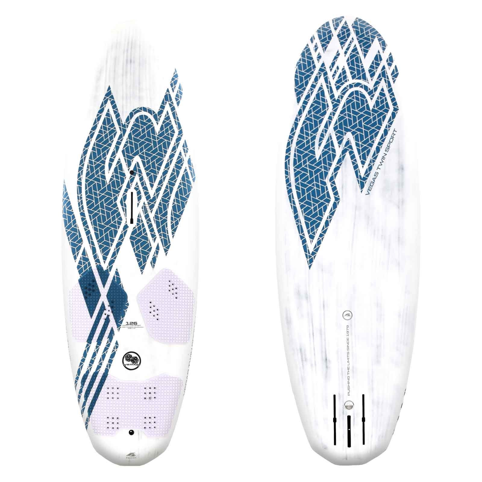 F2 Windsurfboard F2 Windsurfboard Vegas Twin Sport 136 l Weiss/Blau 2024/25, Surfbrett