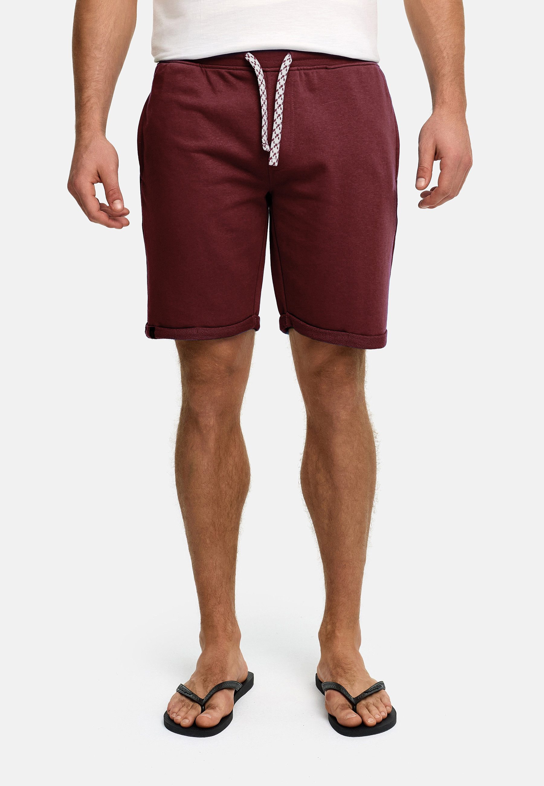 Indicode Sweatshorts Herren Aldrich Sweat Shorts Herrenshorts elastischer Bund mit Kordelzug