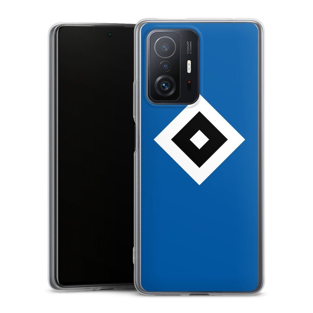 DeinDesign Handyhülle HSV Logo Hamburger SV HSV Blau, Xiaomi 11T Pro 5G Slim Case Silikon Hülle Ultra Dünn Schutzhülle
