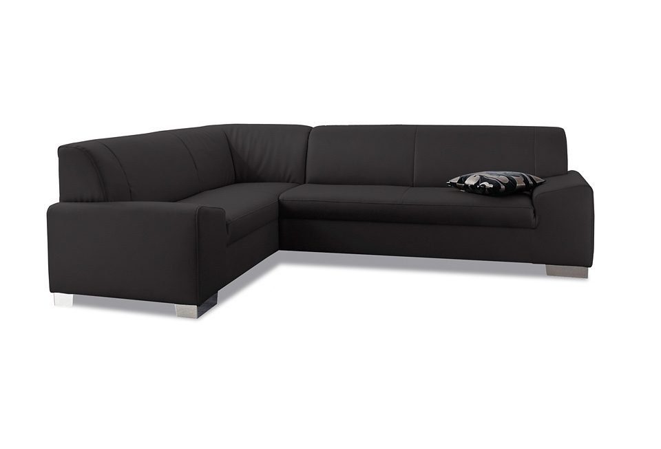 DOMO collection Ecksofa "Alisson, zeitlose Optik, flache Armlehnen, L-Form" günstig online kaufen