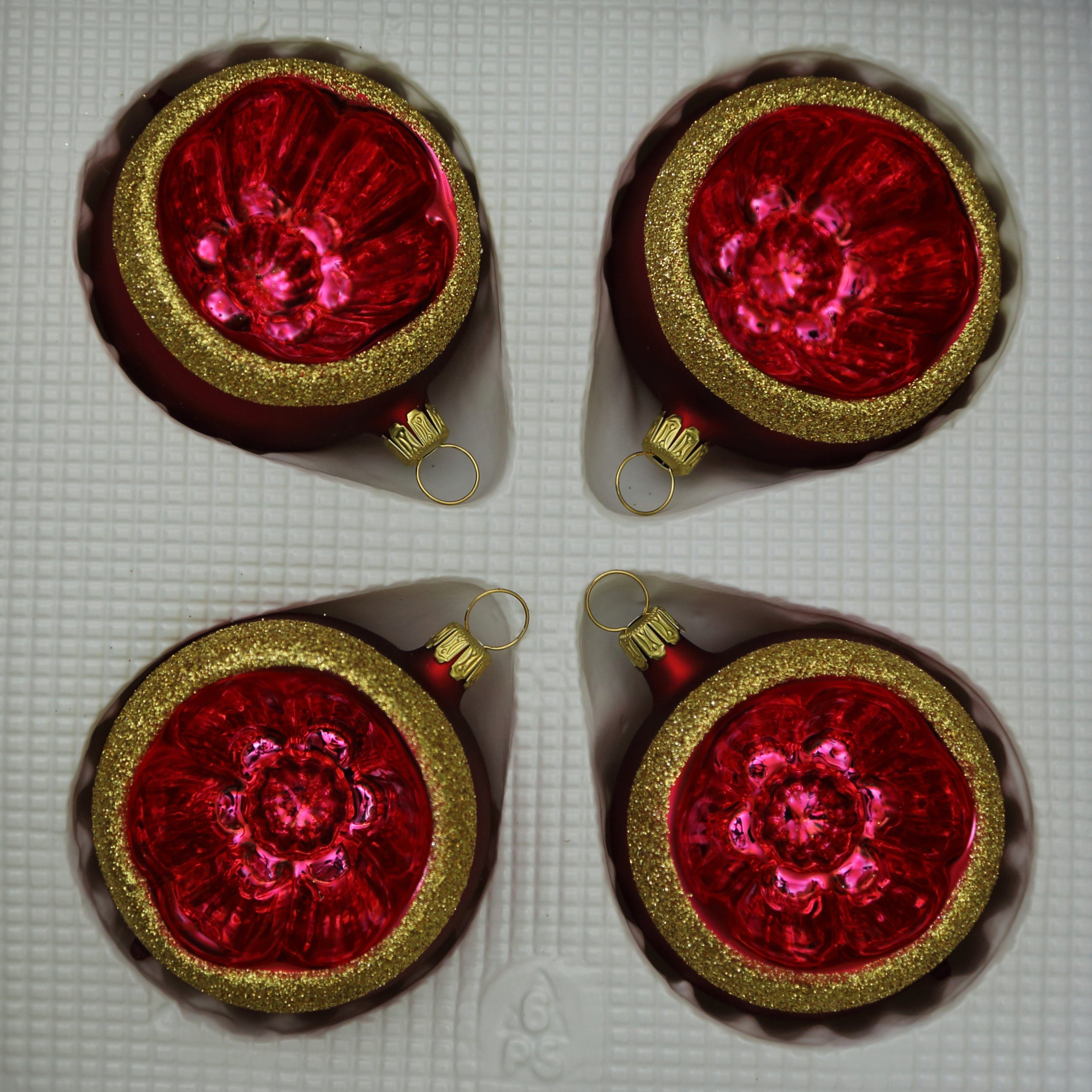 Lauschaer Glas Christbaumschmuck Christbaumschmuck Reflexkugeln in verschiedenen Farben
