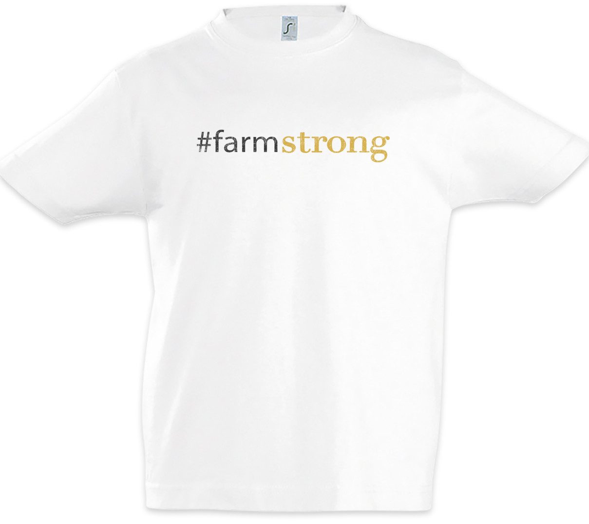 Urban Backwoods Print-Shirt #farmstrong Kinder T-Shirt Modern Sitcom Family Philip Humphrey Shirt (1-tlg) „Phil“ Dunphy Farm Strong