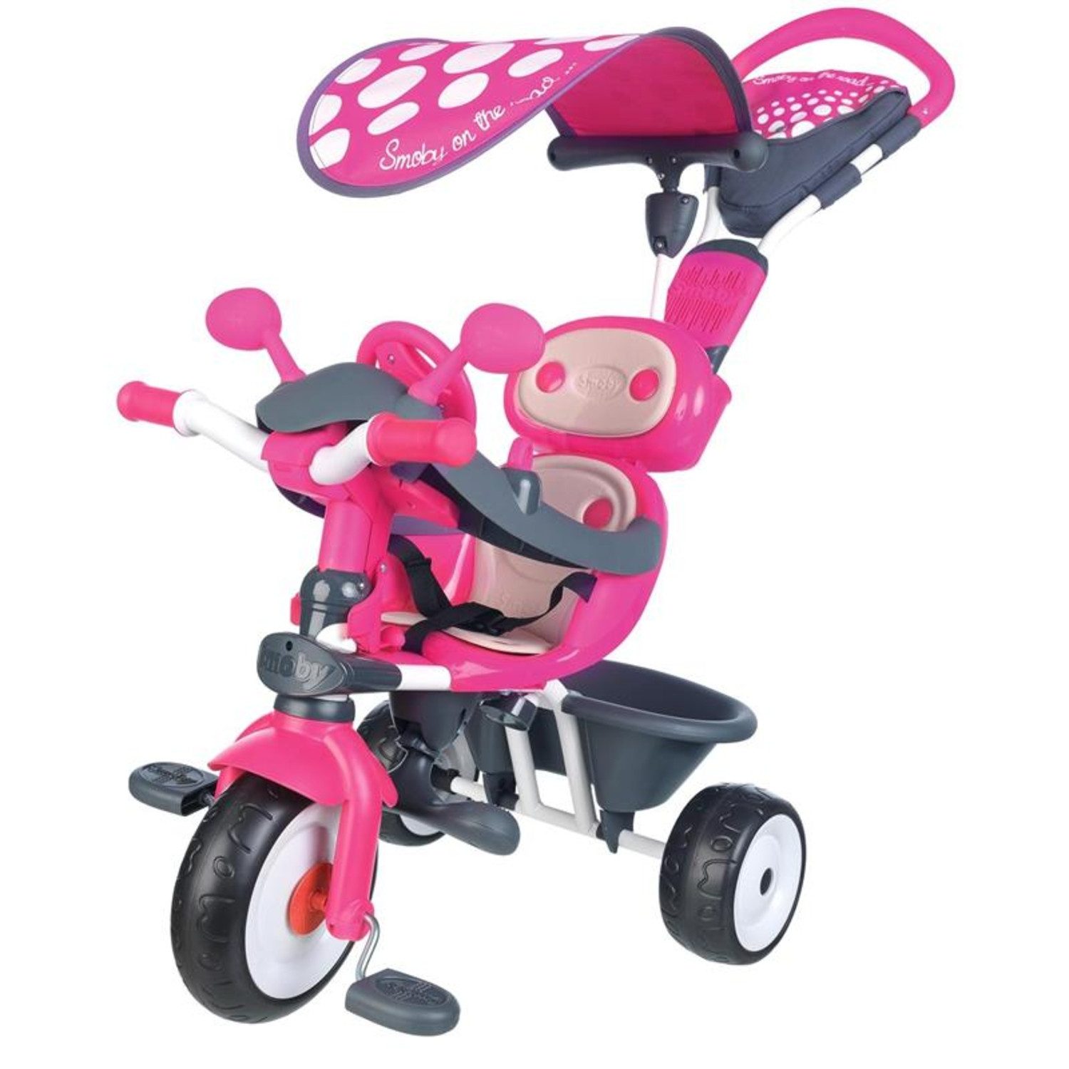 Dreirad 740600 Baby Driver Comfort Dreirad mit Dach, rosa