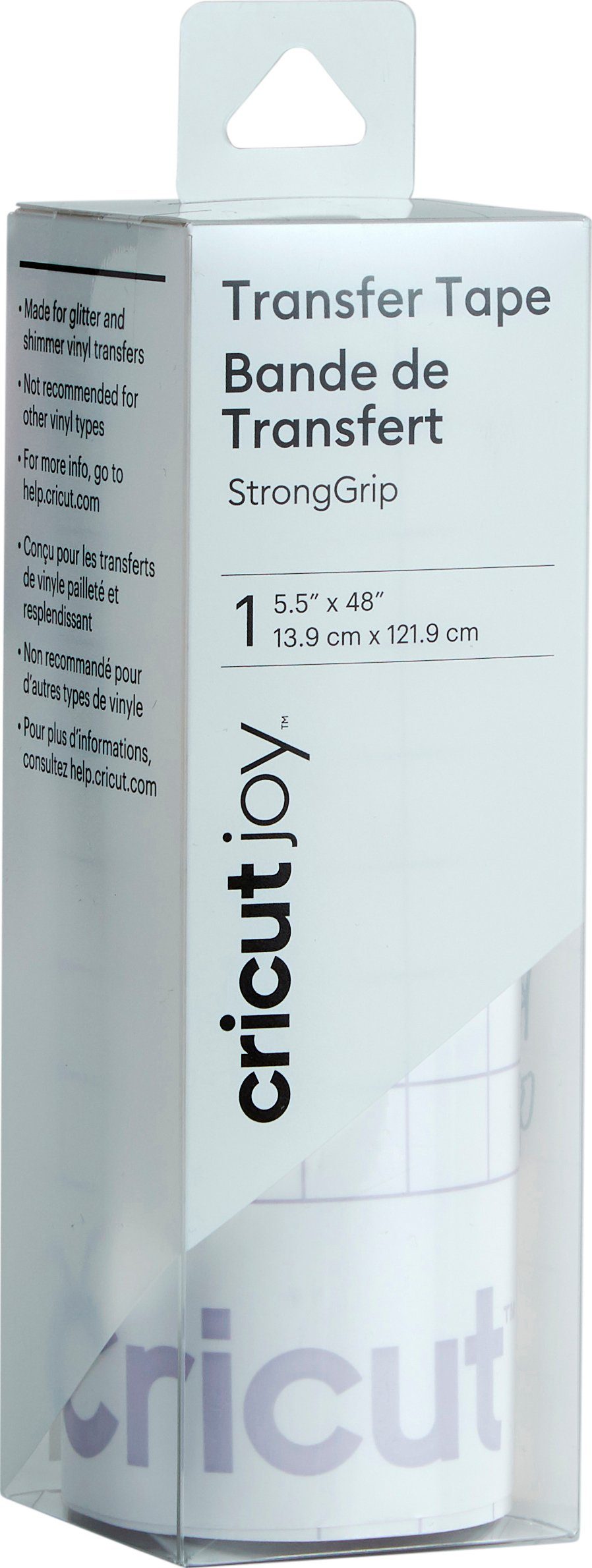 Cricut Dekorationsfolie Joy Übertragungsfolie Transfer Tape StrongGrip, 121,9 cm x 13,9 cm