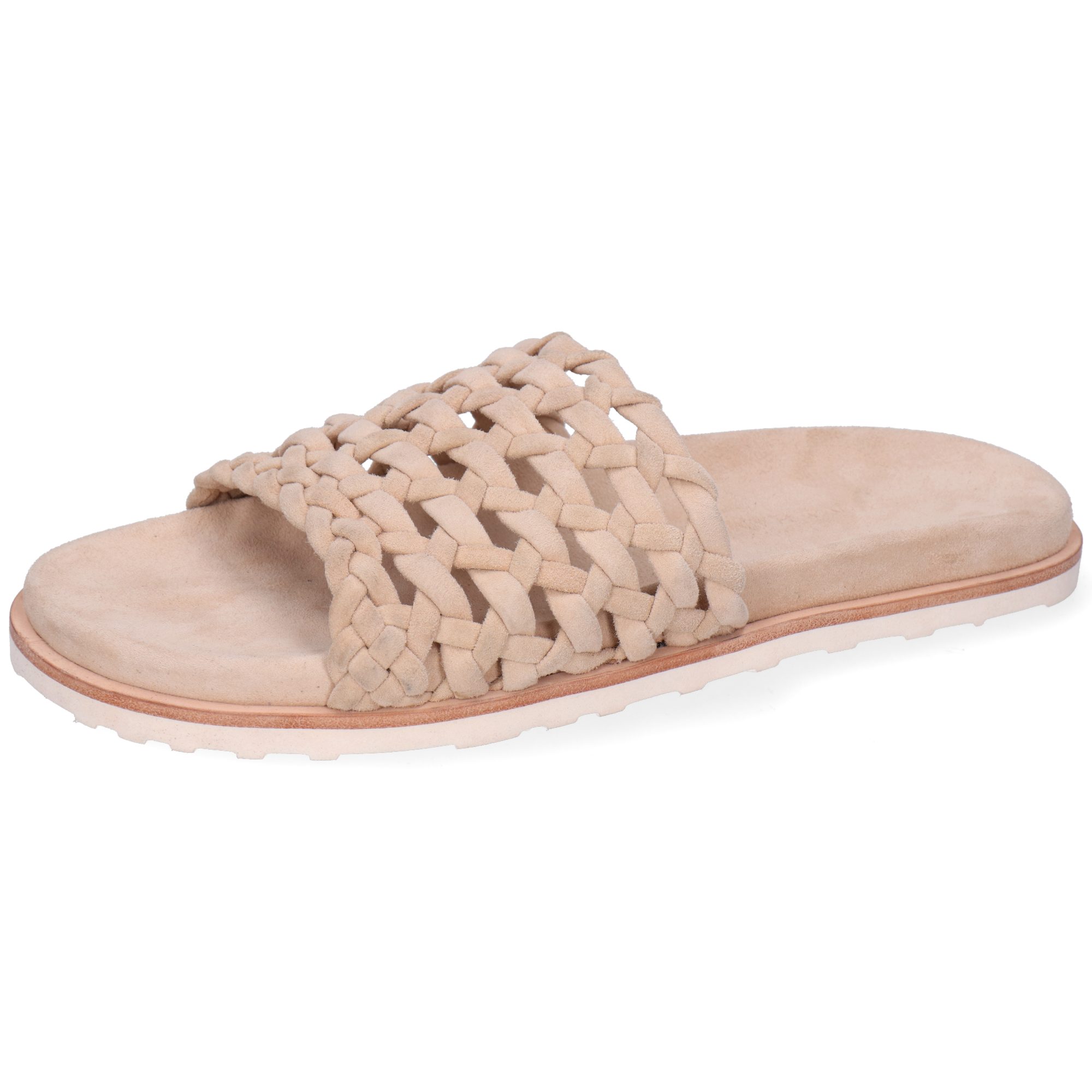 Petra 5 Leder-Geflochtene Schuhe für Damen Pantolette