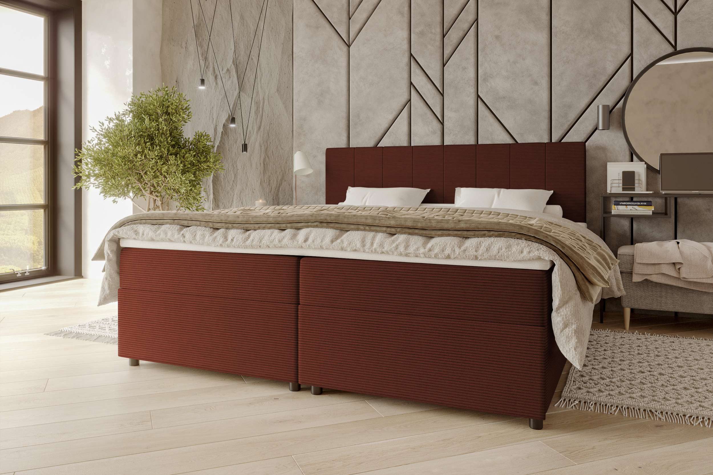 99rooms Boxspringbett Kira (Schlafzimmerbett, Bett), 140/160/180x200 günstig online kaufen
