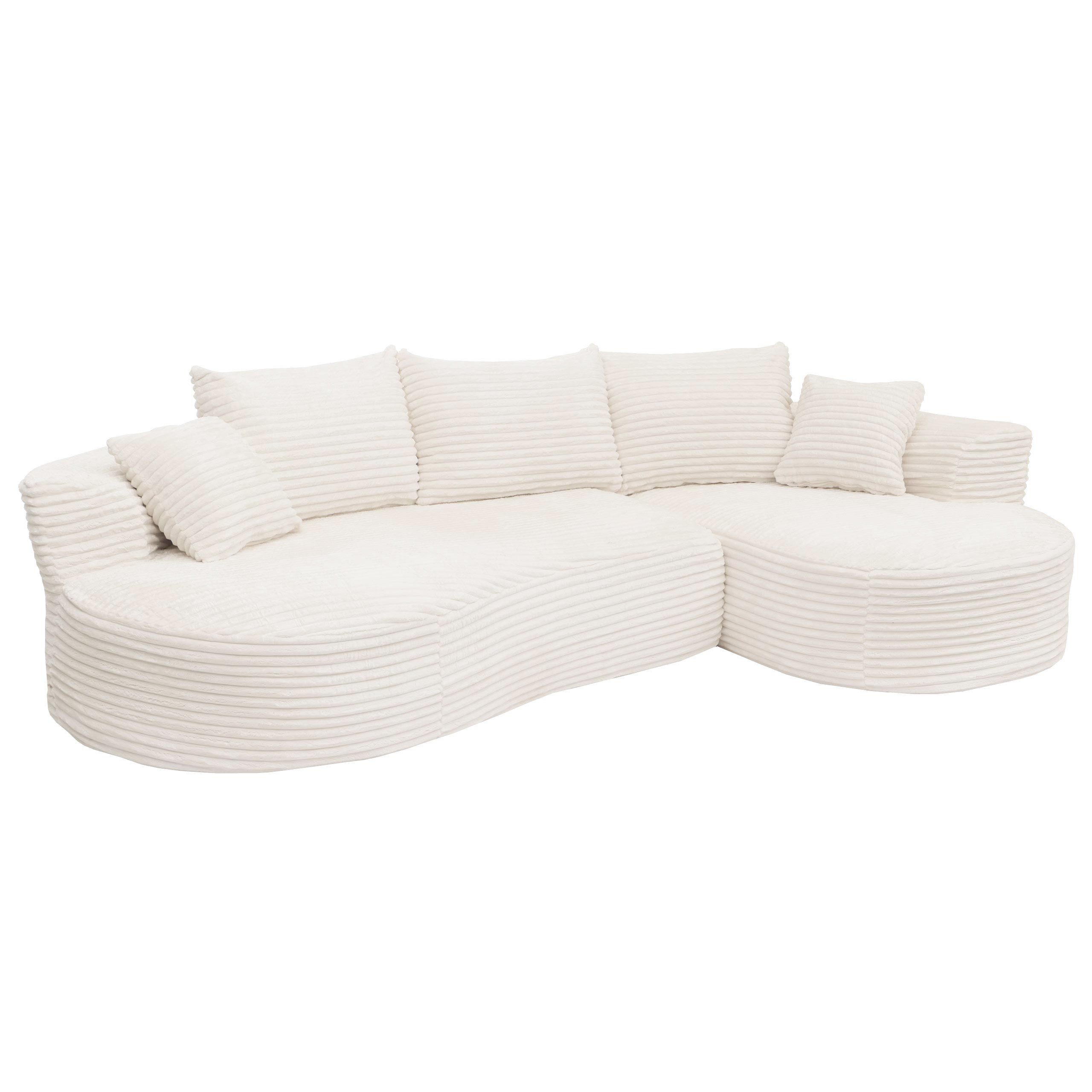 MCW Loungesofa MCW-P19, Rutschfeste Unterseite, Polsterung aus Taschenfedern und Schaumstoff