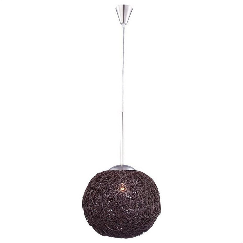 GLOBO LEUCHTEN Deckenleuchte »GLOBO Corc Deckenlampe Deckenleuchte Pendellampe Korb braun 1593«