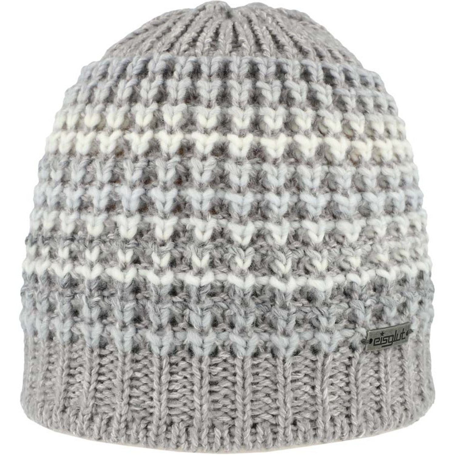 Eisglut Strickmütze Mehrfarbig Vanessal mit Fleece-Innenband 481-SILBER MELIERT | Strickmützen