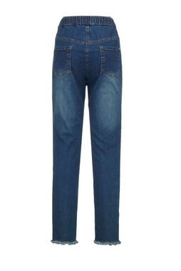 MIAMODA 5-Pocket-Jeans Jeans mit Fransen