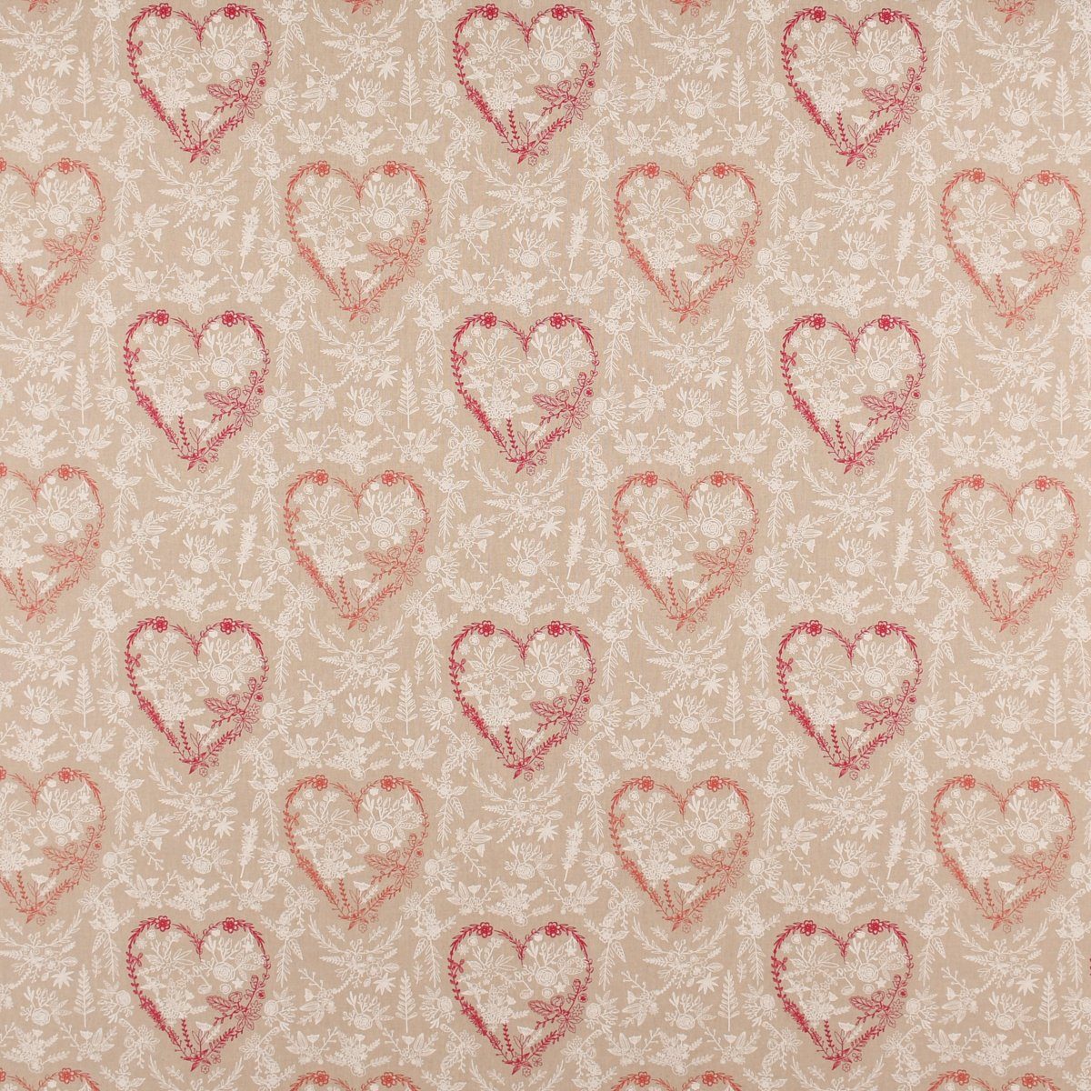 vorgewaschen SCHÖNER SCHÖNER Kunstfaser, LEBEN. Germany, weiß Heart pink natur Vorhang in Smokband Vorhang made Blumenherz (1 LEBEN., handmade, blickdicht, 245cm, St),