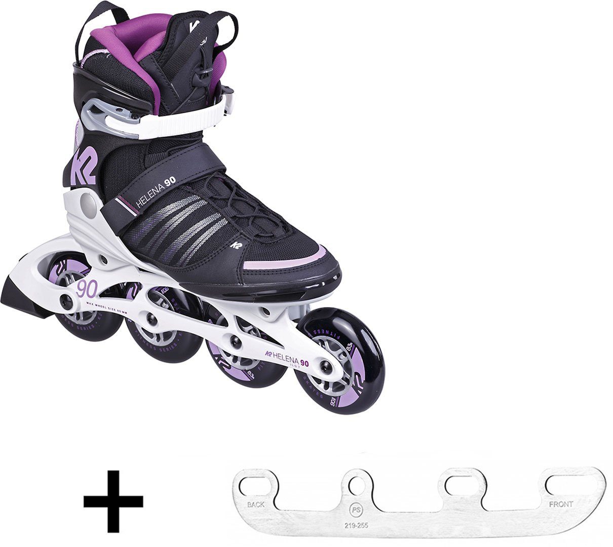 Inlineskates K2 HELENA 90 II SPEEDLACE LTD Inline Skate inkl Schlittschuh Eiskufen