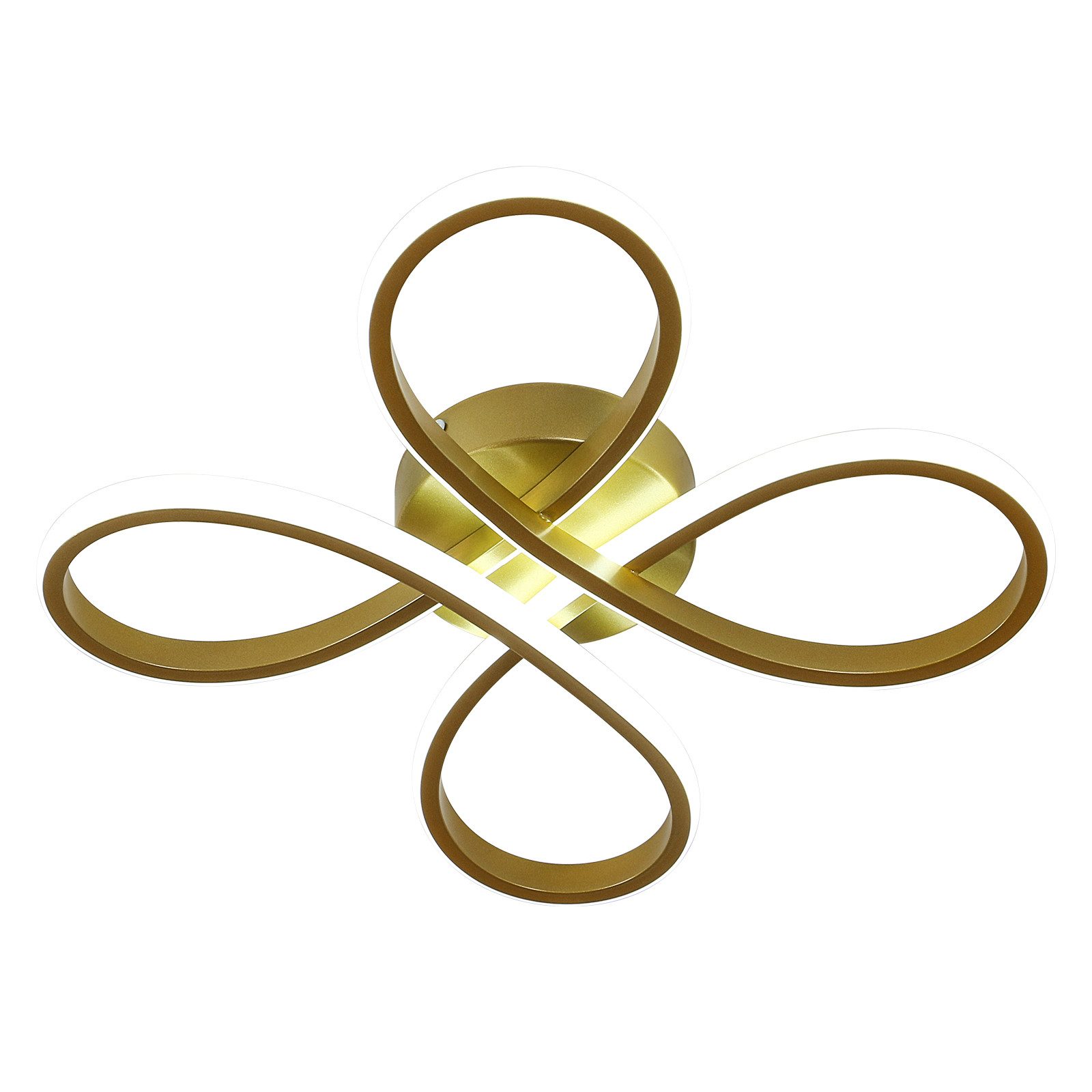 Riserva LED Dekolicht Kreative Dekoleuchte, goldene LED Lampe, 30W, für Wohnzimmer, Büro