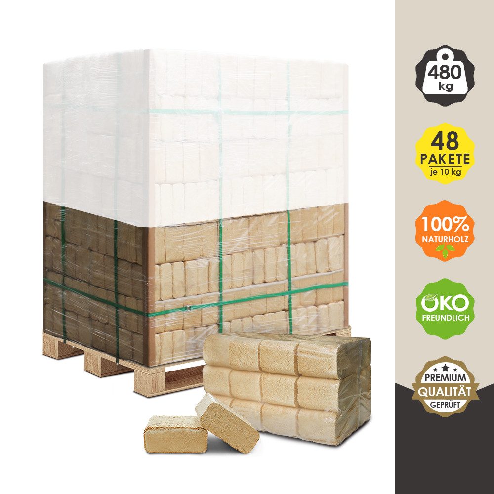 JSM-Brennholz Holzbriketts Holzbriketts aus Kiefernholz (100% günstig online kaufen