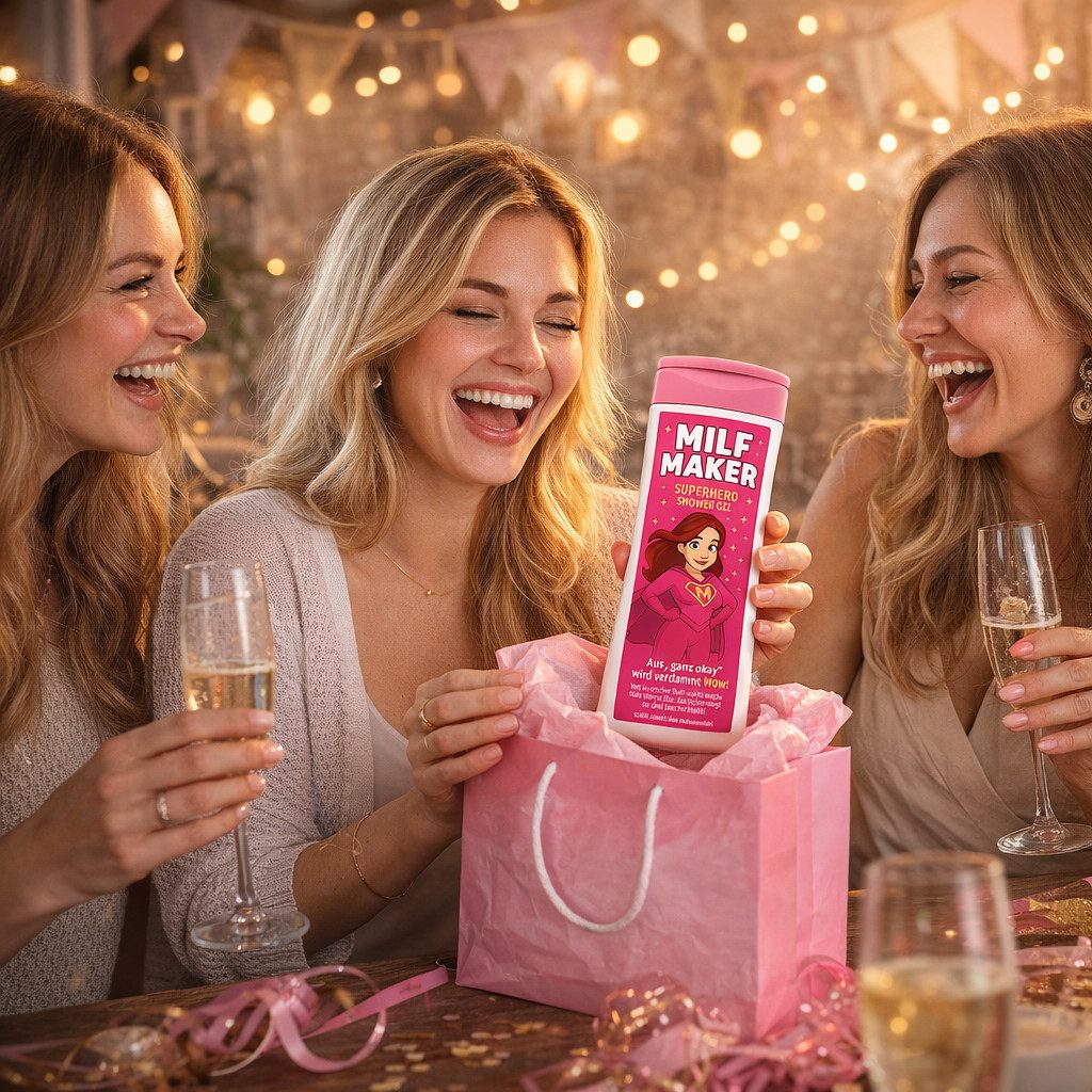 Deggelbam Duschgel Lustige Geschenkidee für Mama und werdende Mamas, Super witzige Geschenkidee für Frauen und Mütter