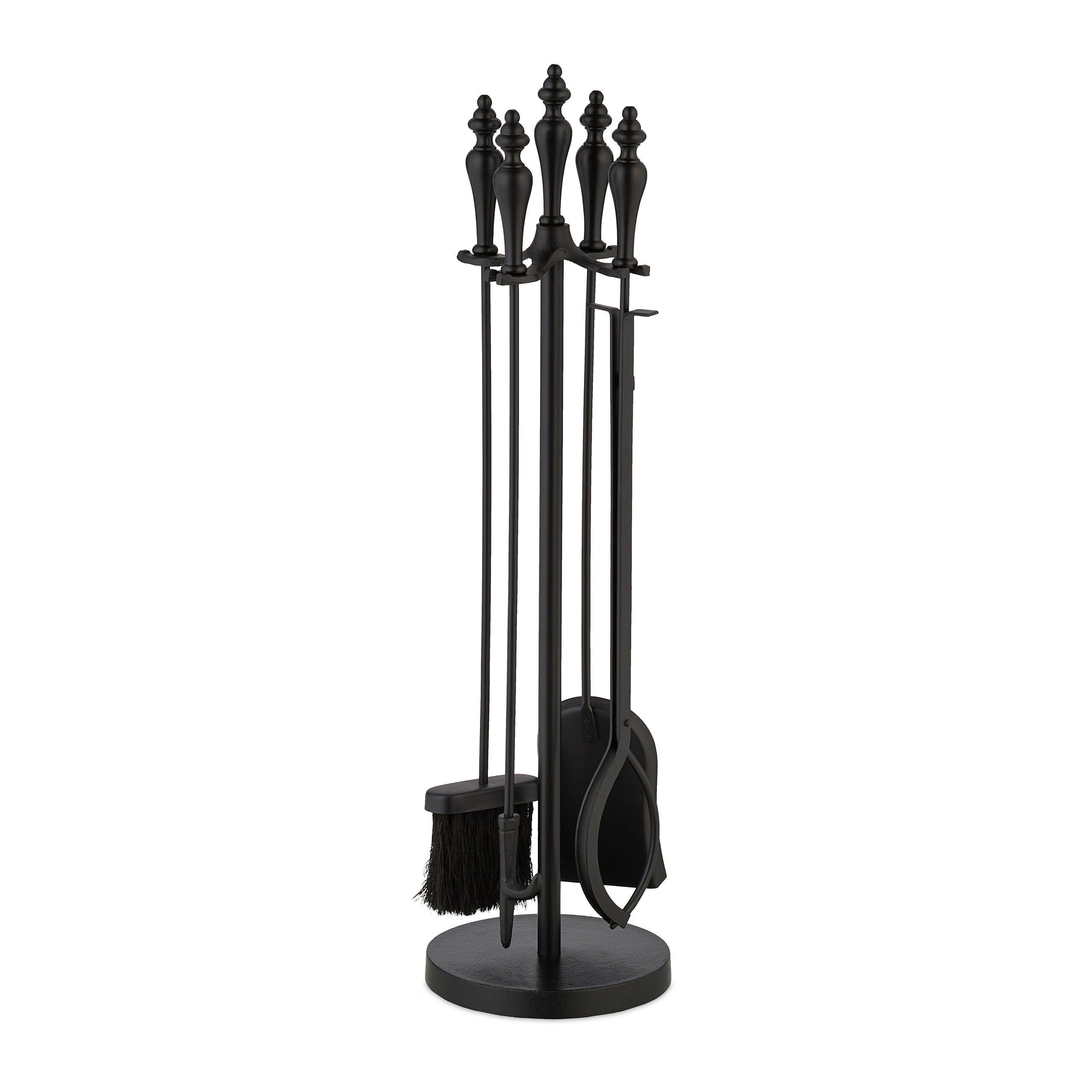 relaxdays Kamingarnitur 5-teiliges Kaminbesteck, (5-St)