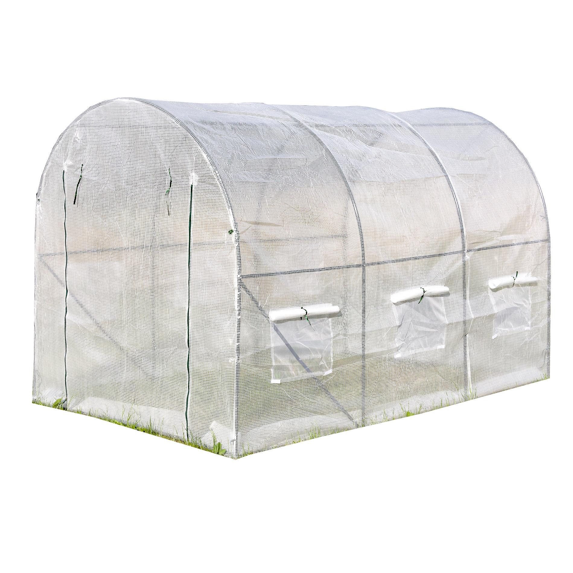 ESTEXO Gewächshaus Treibhaus Foliengewächshaus 3x2x2m Folien-Tunnel Bogenda günstig online kaufen